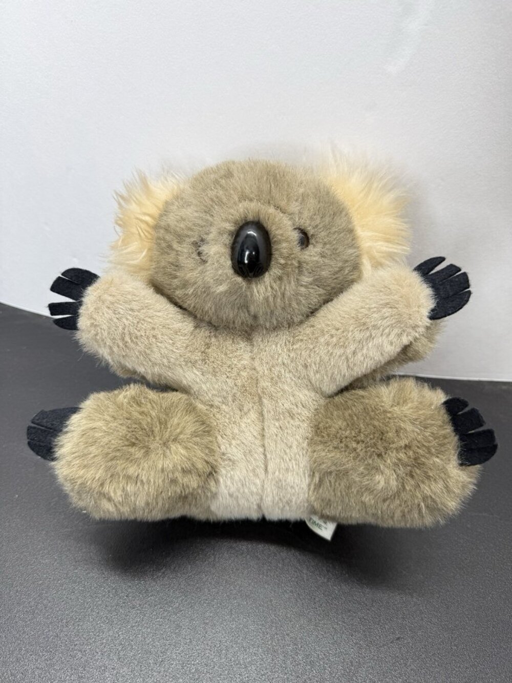 Vintage Australian Koala Plush Souvenir 9" Music Box Plays Joy Time